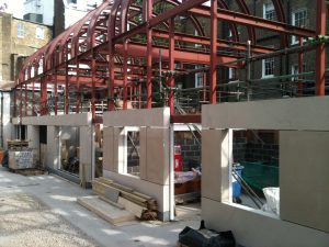 Glynd Mews, Knightsbridge under construction. Lewis Deck sound proof floors with underfloor heating.