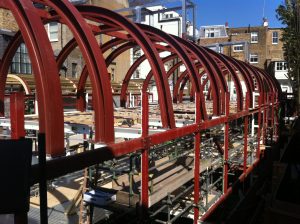 Glynd Mews, Knightsbridge under construction. Lewis Deck sound proof floors with underfloor heating.