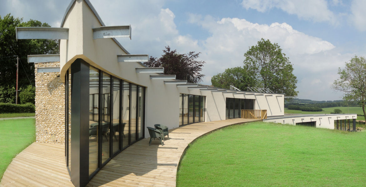 Op-Deck Terrace within the Nudura curly house