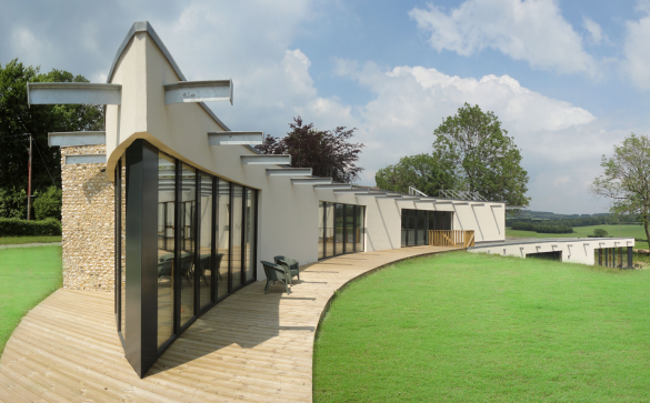 Op-Deck Terrace within the Nudura curly house