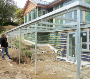 Cornwall balcony steel frame concrete deck