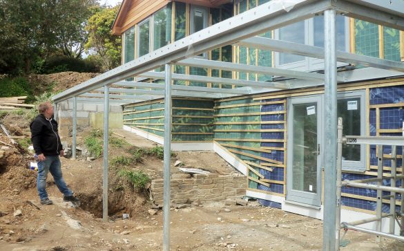 Cornwall balcony steel frame concrete deck