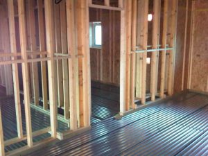 Lewis Deck Acoustic Floor in a Timber Frame Building