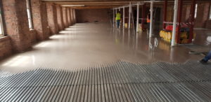 Gyvlon Screed to 1st Pour.