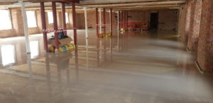 Completed 1st Screed Pour.